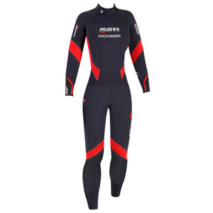 Traje de Neopreno Profesional MARES <span class=keywords><strong>PIONEER</strong></span> de 5mm, Color Neutro, con Capucha y Cremallera Trasera, Aislamiento de 7mm, Hecho en China, Modelo 412344 - Product Image 5