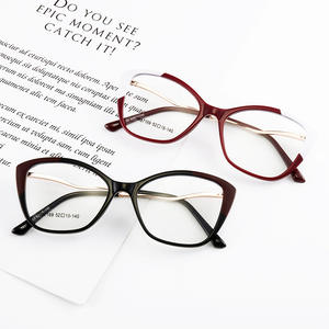 Montura de gafas Cat Eye Tr87169 52 18 140 con protección contra la luz azul para mujer, montura completa con lentes de acetato. - Product Image 1