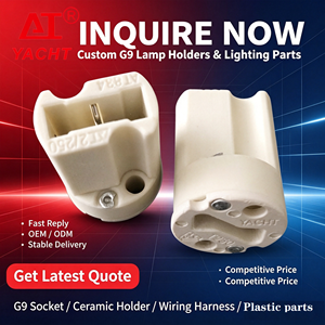 VDE aprobado <span class=keywords><strong>G9</strong></span> bombilla de iluminación de cerámica socket <span class=keywords><strong>G9</strong></span> portalámparas roscado - Product Image 6