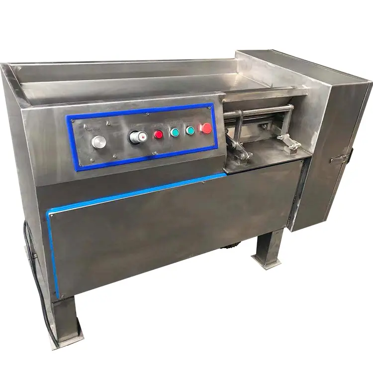 Máquina automática de corte de carne fresca, cortador de cubo de carne de bovino para processamento de carne