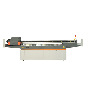 Imprimante numérique grand format 250CM par 130 têtes G5 UV2513 à plat pour films souples règles en plastique cylindre bouteille bois - Product Image 3