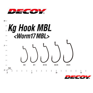 Leurre souple sans ardillon Decoy Kg Hook Mbl Worm17 Mbl pour la pêche au bar en rivière - Product Image 1