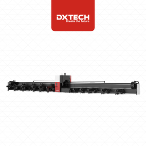 เครื่องตัดท่อไฟเบอร์ CNC ความแม่นยำสูง หัวตัดเลเซอร์สามหัวจับ ขนาด 9 ม. 12 ม. สำหรับตัดโลหะ - Product Image 1