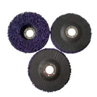 Disque de ponçage et de décapage violet de bonne qualité à changement rapide - Disque pour meuleuse d'angle pour l'élimination de la peinture et de la rouille, outils abrasifs