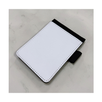 Portefeuille vierge à sublimation A7 avec carnet rechargeable, bloc-notes mémo avec impression de logo personnalisé, cadeau premium pour les clients