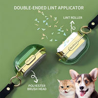 Rouleau adhésif pour enlever la poussière et les poils d'animaux, outil de nettoyage, type tambour, portable, réutilisable, brosse pour enlever les poils de chien et de chat