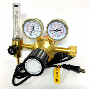 Regulador de Presión Doble para Dióxido de Carbono con Calefacción Eléctrica 36V 110V 220V, Válvula Reductora de Presión de CO2 de Alta Eficiencia Energética - Product Image 1