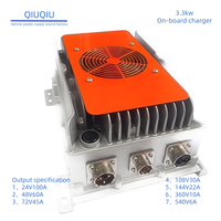 Chargeur embarqué OBC pour véhicules électriques, étanche IP67, 3,3 kW, 6,6 kW, pour batteries au lithium