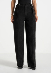 Women's High Waist Wide Leg <b>Wool</b> Trousers Solid Color Anti-Wrinkle Full Length Loose Fit Women's <b>Pants</b> Minimalist Style - Product Image 5