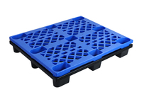 Palettes en plastique PE recyclé, double face, 4 directions, robustes, taille Euro, empilables, pour la logistique industrielle et l'entreposage