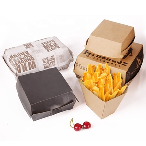 Muestras Disponibles, Caja Plegable Desechable para Envasado de Alimentos para Hamburguesas - Product Image 3