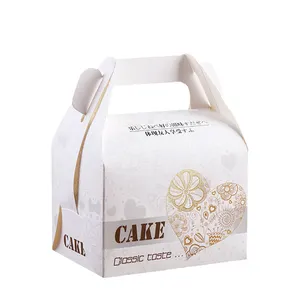Papier 10pcs Boîte Emballage gâteau cas pâtisserie Egg tart avec fenêtre Case Container