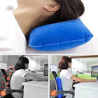 Extérieur Randonnée Plage Voiture Avion Ultra-Léger Camping Sommeil Coussin Air Oreillers Voyage Bureau Maison Nylon Oreiller Carré