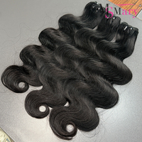 Extensiones de Cabello Humano Doble Trama Ondulado Natural Virgen SDD al por Mayor 15A para Mujeres Negras