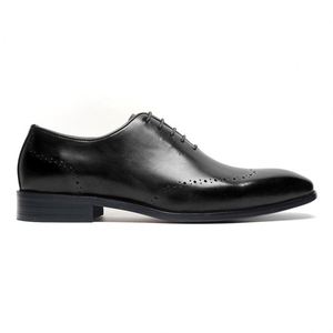 Zapatos Oxford de Cuero Genuino para Hombre, Estilo Británico 2025, con Punta Cuadrada y Grabados Italianos, Zapatos de Cuero Formales y Casuales para Banquete - Product Image 4