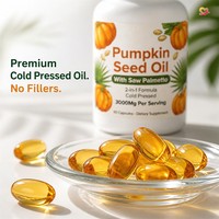 Suplemen Kesehatan Pria Premium Label Pribadi Minyak Biji Labu Alami Kapsul Softgel Kesehatan Prostat Saluran Kemih Kesehatan Dewasa
