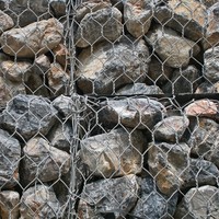 Cage en gabion hexagonal ASTM A975 80x100mm 2.7mm en Galfan pour mur de soutènement
