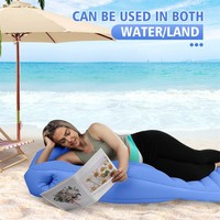 Oreiller de maternité gonflable pour femmes enceintes, en PVC floqué, taille M, soutien complet du corps, trous pour la tête et l'abdomen, portable