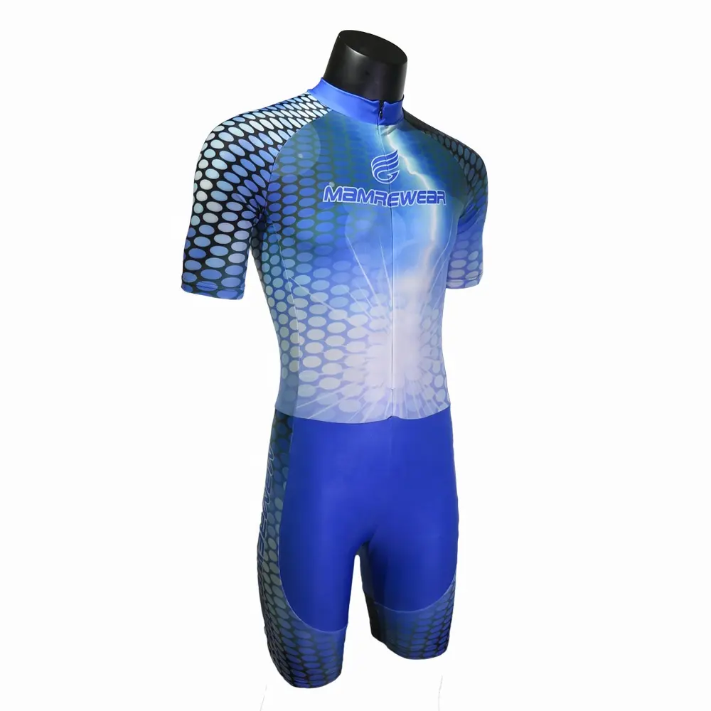 Hotsale custom design sublimation printed speed skating clothing, skating suits, skin speed skate wear