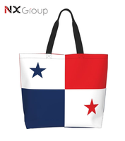 Bolsa de Mano Grande con Diseño de Logotipo Personalizado, Bolsa de Compras Casual, Bolsa de Supermercado Estilo Panamá