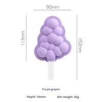 Moules à glace miniatures en silicone et fabricants de sucettes glacées de dessin animé avec couvercles, lavage à la main uniquement, kit de friandises glacées DIY, Hongyu W60225110034, vente en gros