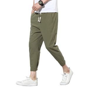 Vente chaude hommes mode coton grande taille décontracté lâche neuf points pantalon confortable Sports de plein air pantalons pour hommes - Product Image 1