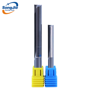 Đôi sáo Vonfram cacbua <span class=keywords><strong>CNC</strong></span> cuối nhà máy thẳng bit gỗ phay cắt thẳng sáo phay - Product Image 1