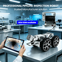 Robot d'inspection de canalisations d'égouts avec caméra CCTV, câble de 100 m/200 m, rotation personnalisée pour l'inspection des canalisations d'égouts