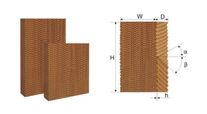 Tổ ong làm mát bay hơi miếng đệm nhà kính gà thịt gia cầm làm mát không khí hiệu quả cho thiết bị chăn nuôi - Product Image 3