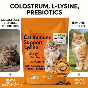 Suplemento Inmunológico para Gatos, Masticables Blandos con Lisina y Cúrcuma, Alivio de Alergias y Salud Inmunológica para Gatos, Alto en Proteínas y Omega-3 - Product Image 5