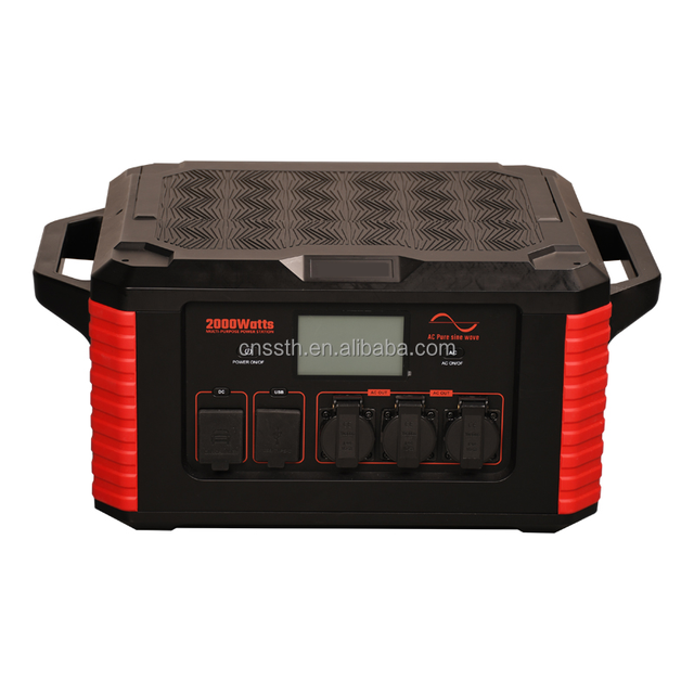 2000 Watt Portable Power Station Solar Generator 2000W Power Bank DC AC 110V 220V Camping Portable Power Station 2000W
