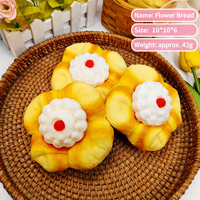 Jouet Squishy en forme de pain fleur, anti-stress, à presser, doux, sensoriel, pour enfants et adultes, cadeaux, vente en gros