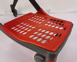 2025 troli keranjang belanja Supermarket Dorong Tangan plastik penuh dengan roda karet Putar - Product Image 5