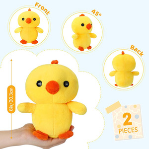 Peluche de Pollo C004, Juguete de Peluche Suave, <span class=keywords><strong>Muñeco</strong></span> Amarillo, Regalos de Fiesta de Cumpleaños, Artículos para Baby Shower, Decoración del Hogar, <span class=keywords><strong>Chucky</strong></span> al por Mayor - Product Image 4