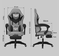 Chaise de jeu Scorpion en cuir de haute qualité et bon marché avec repose-pieds