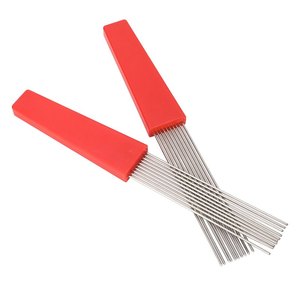 2 cepillos raspadores para guiro, diseño ergonómico, de plástico y acero inoxidable, estilo peine para percusión latina - Product Image 4