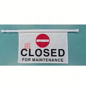 Bandera de Seguridad Amarilla de Peligro, Diseño Personalizado, Impresión en Nailon y Poliéster, Bandera de Advertencia de Seguridad Colgante - Product Image 3