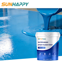 Peinture époxy pour sol anti-poussière, antidérapante, imperméable, époxy pour sol, revêtement de sol époxy auto-nivelant à base d'eau