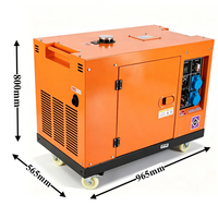 9kW 10kW 11kW 15kW 16kW 18kW Einphasiger Luftgekühlter Generator mit ATS 25kVA Geräuscharmer Dieselgenerator für den Außenbereich