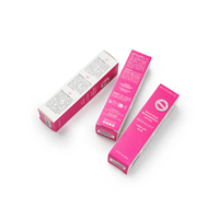 Logo personnalisé en gros imprimé brillant à lèvres rouge à lèvres petites boîtes d'emballage cosmétique en carton