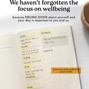 Carnet <span class=keywords><strong>de</strong></span> planification polyvalent avec papier anti-transparence, conception à ouverture à plat, poche intérieure, fermeture élastique, marque-page et attache pour stylo - Product Image 6