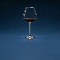 Verre à vin rouge en cristal transparent 500 ml, design incliné unique, verrerie élégante pour mariage, banquet, restaurant, bar à domicile