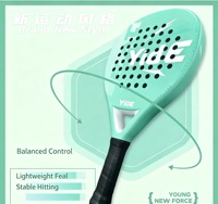 Raquette de padel en fibre de verre, raquette de padel professionnelle pour hommes et femmes, raquette de padel pour entraînement et compétition