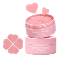 Patchs Hydrogel Visage et Yeux au Collagène Hydrolysé Personnalisés OEM, Forme Cœur, Multi-Zones, Effet Raffermissant, Produits de Soin Beauté du Visage