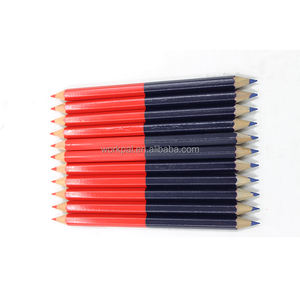 Crayon de charpentier durable, hexagonal, double tête, rouge et bleu, pour le travail du bois, mine colorée résistante aux bris, pour chantier de construction - Product Image 3
