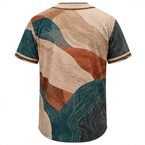 Camiseta de Béisbol al por Mayor, Sublimada, con Botones, Ropa Deportiva para Hombre y Mujer, Ligera, Transpirable, con Estampado Completo, Uniforme de Equipo para Entrenamiento - Product Image 2
