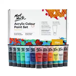 Bộ Sơn Màu Acrylic Mont Marte 12Pc X 75Ml