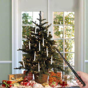 Nueva varita mágica cónica llama móvil luz parpadeante electrónica Halloween Navidad Año Nuevo velas flotantes decorativas Led - Product Image 6