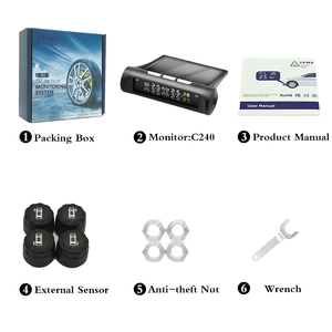 चीन सौर <span class=keywords><strong>TPMS</strong></span> सेंसर टायर दबाव की निगरानी प्रणाली के साथ - Product Image 4