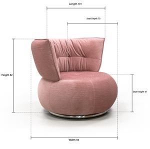 Fauteuil Starry Sky, design italien moderne de luxe, fauteuil pivotant d'appoint, mobilier de salon, canapé de luxe, fauteuil pivotant - Product Image 6